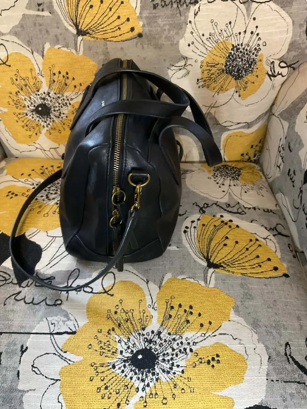 Fossil Sydney Leather Satchel Crossbody Handbag